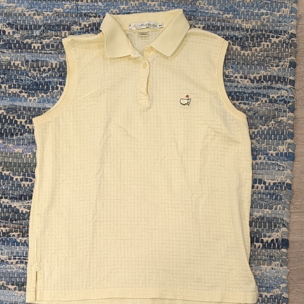 The Masters - Yellow Women's Sleeveless Golf Shirt